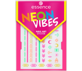 Essence Neon Vibes nálepky na nehty v neonových barvách 1 arch