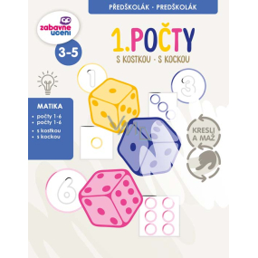 Ditipo Stíratelný sešit První počty 16 stran A4 215 x 275 mm věk 3-5