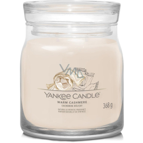 Yankee Candle Warm Cashmere - Hřejivý kašmír vonná svíčka Signature střední sklo 2 knoty 368 g