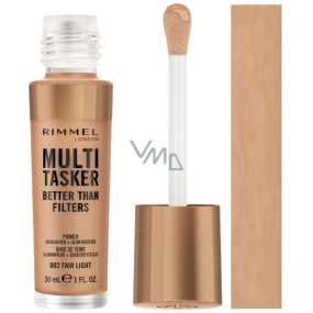 Rimmel London Multi-Tasker Better Than Filters 3v1 dlouhotrvající tónující make-up 002 Fair-Light 30 ml