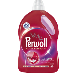 Perwoll Renew Color prací gel na barevné prádlo, ochrana před ztrátou tvaru a zachování intenzity barvy 60 dávek 3 l