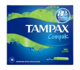 Tampax Compak Super dámské tampony s aplikátorem 16 kusů