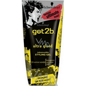 Got2b Ultra Glued nejsilnější vlasový gel 150 ml