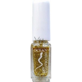 Ocean Decorative Art zdobící lak na nehty odstín 05 zlatý třpyt 5 ml