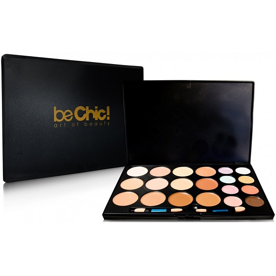 Be Chic! Camouflage Palette paleta 20 korektorů 12 odstínů Conclears a 8 korektorů