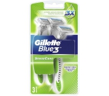 Gillette Blue 3 Sense Care 3břitý jednorázový holící strojek pro muže 3 kusy