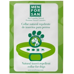 MenForSan Antiparazitní přírodní obojek pro psy, odpuzující klíšťata a blechy na 90 dnů 60cm