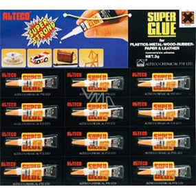 Alteco Super Glue univerzální sekundové lepidlo 12 x 3 g