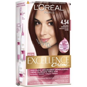 Loreal Paris Excellence Creme barva na vlasy 4.54 hnědá mahagonová měděná