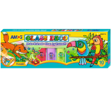 Amos Glass Deco Barvy na sklo sada 9 barev 22 ml + 1 černá kontura 40 ml + šablony, fólie