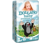 Dollano Baby Krtečkovy plenky Premium L 9-14 kg plenkové kalhotky 56 kusů