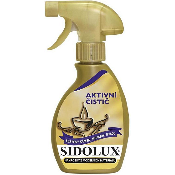 Sidolux Aktivní čistič na náhrobky z moderních materiálů 250 ml rozprašovač
