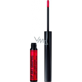 Rimmel London Lip Art Graphic konturovací tužka + tekutá rtěnka 2v1 610 Hot Spot 1,8 ml