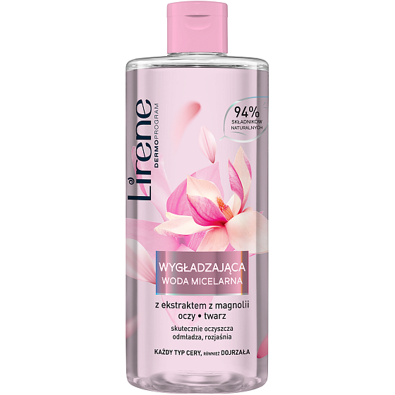 Lirene Magnolie vyhlazovací odličovací micelární voda pro všechny typy pleti 400 ml