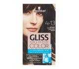 Schwarzkopf Gliss Color barva na vlasy 4-13 Chladný tmavě hnědý 2 x 60 ml