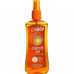 Calypso Carrot Oil SPF15 karotkový olej na opalování 200 ml