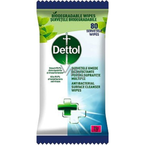 Dettol Original antibakteriální ubrousky na povrchy 80 kusů