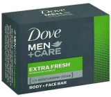 Dove Men + Care Extra Fresh hydratační toaletní mýdlo pro muže 90 g