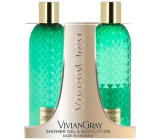 Vivian Gray Bergamot & Lemongrass luxusní tělové mléko 300 ml + luxusní sprchový gel 300 ml, kosmetická sada
