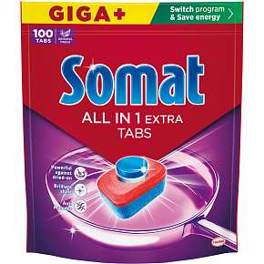 Somat tablety do myčky All in 1 Extra, 100 ks