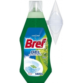 Bref Fresh Pearls Pine gelový WC blok závěs 360 ml