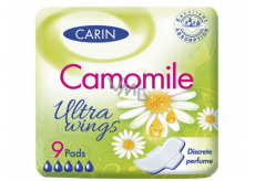 Carine Ultra Wings Camomile hygienické vložky 9 kusů