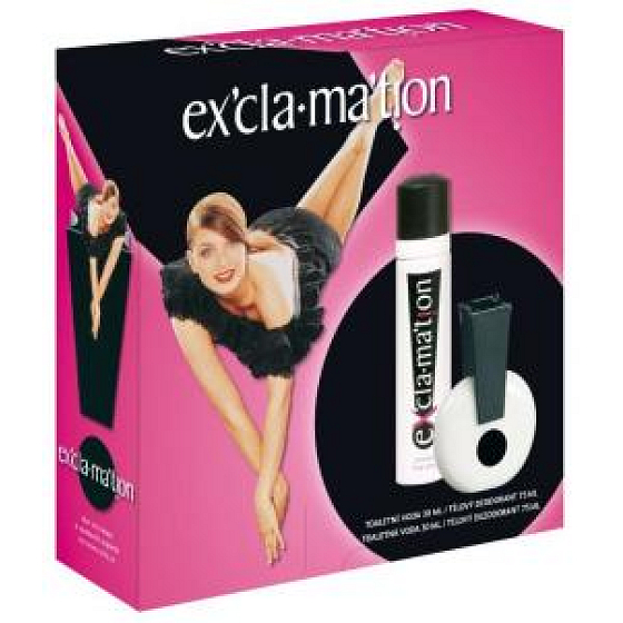 Exclamation Excla.mation Originál toaletní voda 30 ml + deodorant sprej 75 ml, dárková sada