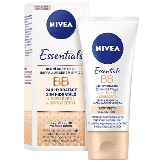 Nivea Essentials denní BB krém OF15, světlý odstín 50 ml