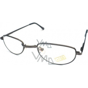 Berkeley Čtecí dioptrické brýle tmavé kulaté +1,50 CB01 1 kus