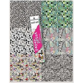 Essence Nail Art Paper Print papírový potisk na nehty 04 Live Laugh Love 1 kus