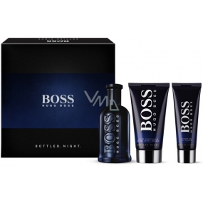 Hugo Boss Bottled Night toaletní voda 100 ml + sprchový gel 50 ml+ balzám po holení 75 ml, dárková sada