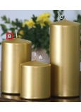 Lima Metal Serie svíčka zlatá válec 80 x 150 mm 1 kus