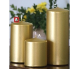 Lima Metal Serie svíčka zlatá válec 80 x 150 mm 1 kus