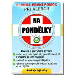 Nekupto Sladká první pomoc, Ovocné žvýkačky při alergii Na pondělky 10 kusů