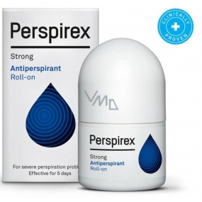 Perspirex Strong kuličkový antiperspirant bez vůně roll-on unisex 3-5 dní účinek 20 ml