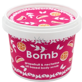 Bomb Cosmetics Grapefruit & Nektarinka Přírodní sprchový olejový peeling 365 ml