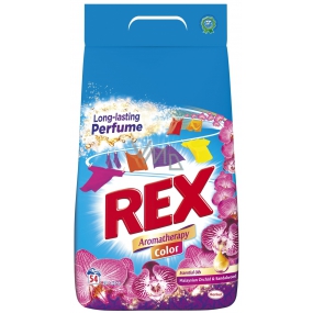 Rex Malaysan Orchid & Sandalwood Aromatherapy Color prášek na praní barevného prádla 54 dávek 3,51 kg