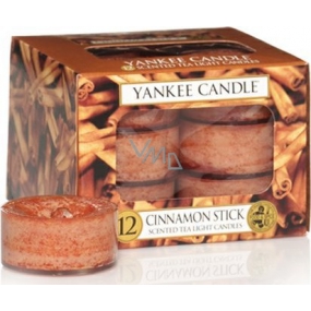 Yankee Candle Cinnamon Stick - Skořicová tyčinka vonná čajová svíčka 12 x 9,8 g
