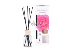 D-Aroma- French Rose - Růže aroma difuzér s tyčinkami pro postupné uvolňování vůně 100 ml