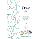 Dove Beauty For All Fresh Refreshing sprchový gel 250 ml + Go Fresh toaletní mýdlo 100 g + mycí houba, kosmetická sada pro ženy