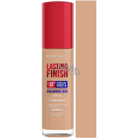 Rimmel Lasting Finish Hyaluronic Acid dlouhotrvající hydratační make-up 160 Vanilla 30 ml