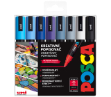 Posca Univerzální sada akrylátových popisovačů 1,8 - 2,5 mm mix chladných tónů 8 kusů PC-5M