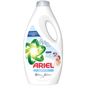 Ariel Sensitive Skin tekutý prací gel na jemné a dětské prádlo 34 dávek 1,7 l