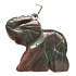 Heliotrop Bloodstone Slon přívěsek přírodní kámen, ručně broušená figurka 32 x 45 mm, vynikající čistič krve