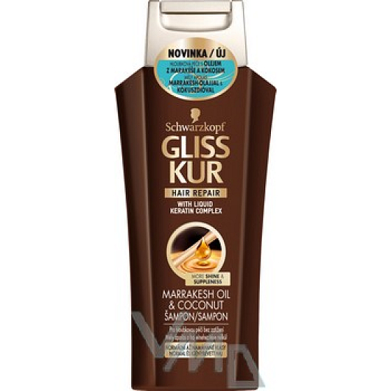 Gliss Kur Marrakesh Oil & Coconut šampon normální lehce poškozené vlasy 250 ml
