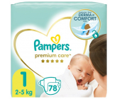 Pampers Premium Care 1 Newborn 2-5 kg plenkové kalhotky 78 kusů