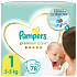 Pampers Premium Care 1 Newborn 2-5 kg plenkové kalhotky 78 kusů