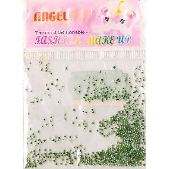 Angel Ozdoby na nehty kuličky zelené 1 balení