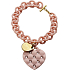 Ops! Objects Matelassé Crystal Bracelet náramek OPSBR-232 starorůžová