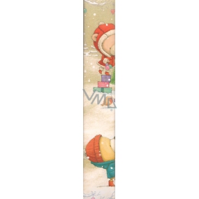 Ditipo Dárkový balicí papír 70 x 200 cm Vánoční béžový Medvědi